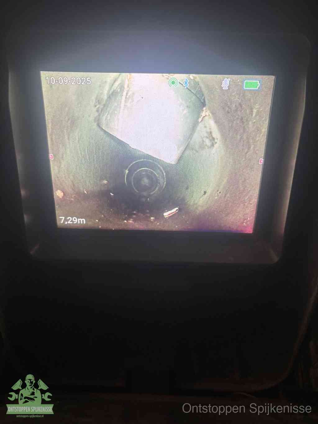 Rioolverzakking camerabeeld in Spijkenisse